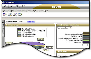 GUI design for auditing tool of the BSA, SIIA, CAAST